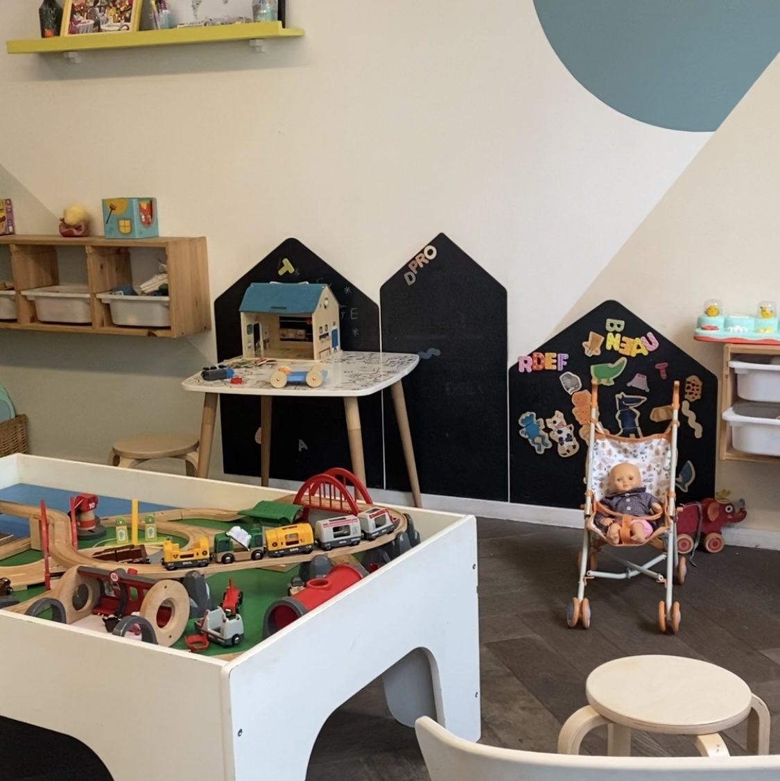 Toy area within a cafe